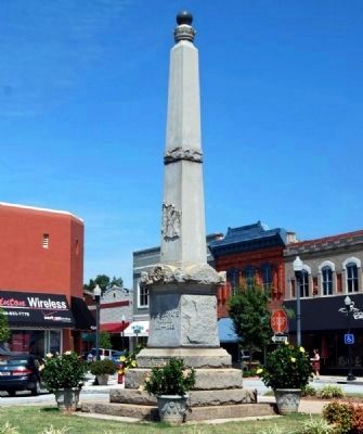 Clinton Confederate Monument -<br>Southwest Corner image. Click for full size.