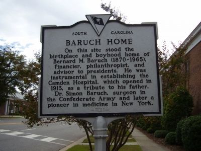 Baruch Home Marker image. Click for full size.