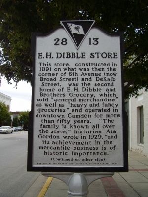 E.H. Dibble Store Marker image. Click for full size.