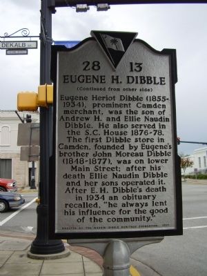 Eugene H. Dibble Marker image. Click for full size.