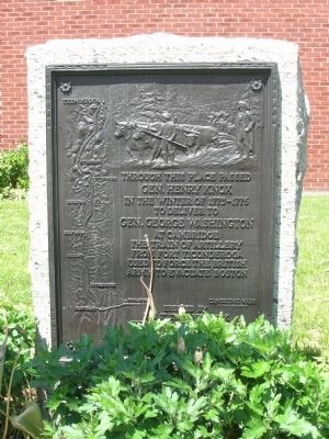 Gen. Henry Knox Trail Marker, Latham, New York image. Click for full size.