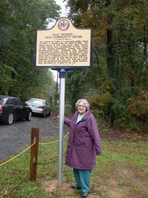 Mrs. Elsa Norris and the Marker. Click for full size. Mrs. Elsa Norris and the Marker image. Click for full size.