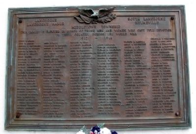 Middletown Township World War I Memorial. Click for full size. Middletown Township World War I Memorial image. Click for full size.