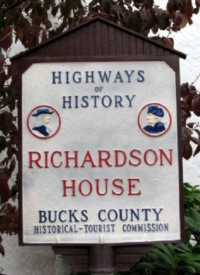 Richardson House Marker. Click for full size. Richardson House Marker image. Click for full size.