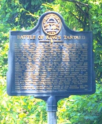 Battle of King's Tanyard Marker image. Click for full size.