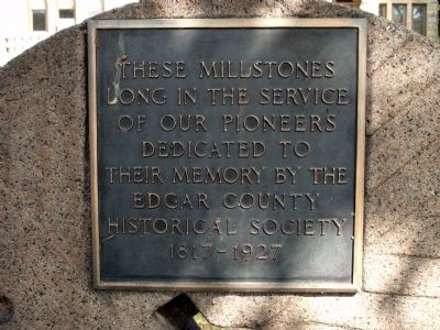 Millstones Long in the Service of Pioneers Marker image. Click for full size.