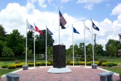 Community Service and Veterans Memorial image. Click for full size.