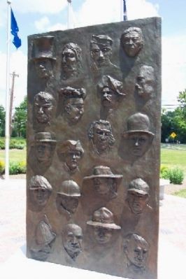 Community Service and Veterans Memorial Panel. Click for full size. Community Service and Veterans Memorial Panel image. Click for full size.
