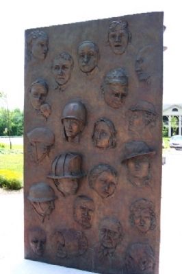 Community Service and Veterans Memorial Panel. Click for full size. Community Service and Veterans Memorial Panel image. Click for full size.
