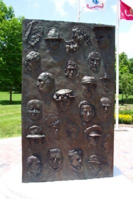 Community Service and Veterans Memorial Panel image. Click for full size.