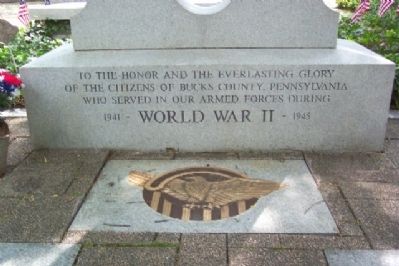 Bucks County World War II Memorial Dedication image. Click for full size.