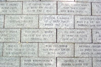 Bucks County World War II Memorial Pavers image. Click for full size.