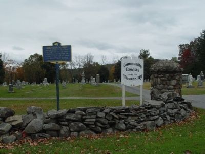 American Heroes Marker at entrance to Monroe Community Cemetery. image. Click for full size.