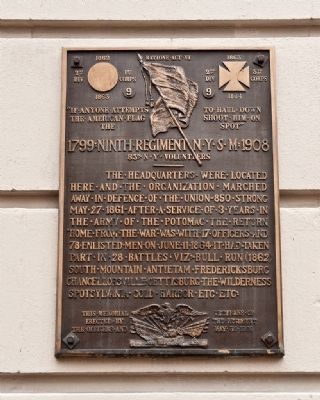 Ninth Regiment New York State Marker image. Click for full size.