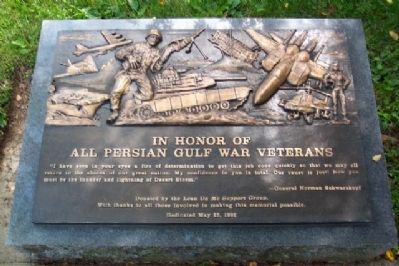 Bucks County Persian Gulf War Memorial Marker. Click for full size. Bucks County Persian Gulf War Memorial Marker image. Click for full size.