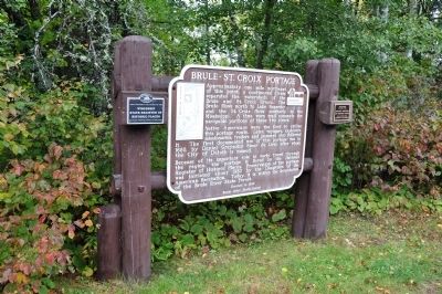 Brule-St. Croix Portage Marker. Click for full size. Brule-St. Croix Portage Marker image. Click for full size.