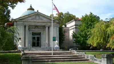 Chapel Mausoleum in Green Lawn Cemetery. Click for full size. Chapel Mausoleum in Green Lawn Cemetery image. Click for full size.