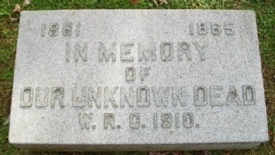 Our Unknown Dead Marker. Click for full size. Our Unknown Dead Marker image. Click for full size.