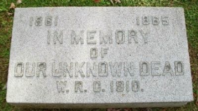 Our Unknown Dead Marker image. Click for full size.