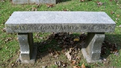 Ladies of the Grand Army of the Republic Memorial Bench. Click for full size. Ladies of the Grand Army of the Republic Memorial Bench image. Click for full size.