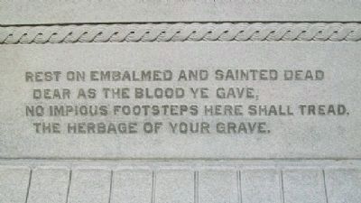 Franklin County Civil War Memorial Quote image. Click for full size.