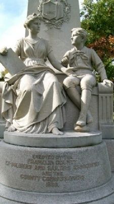 Franklin County Civil War Memorial Statuary image. Click for full size.