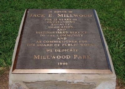 Millwood Park Marker image. Click for full size.