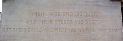 104th Pennsylvania Infantry Regiment Monument Epitaph. Click for full size. 104th Pennsylvania Infantry Regiment Monument Epitaph image. Click for full size.