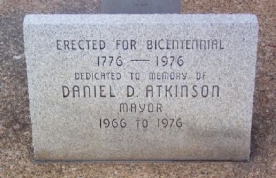 Atkinson Bicentennial Flagpole Marker. Click for full size. Atkinson Bicentennial Flagpole Marker image. Click for full size.