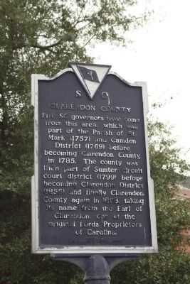 Clarendon County Marker image. Click for full size.