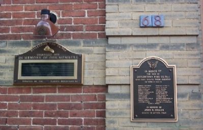 Doylestown Fire Company No. 1 World War II Memorial Marker. Click for full size. Doylestown Fire Company No. 1 World War II Memorial Marker image. Click for full size.