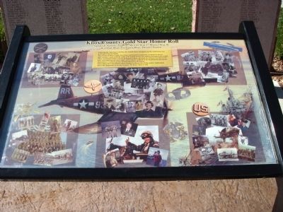 Full View - - Knox County (Indiana) Gold Star Honor Roll Marker image. Click for full size.