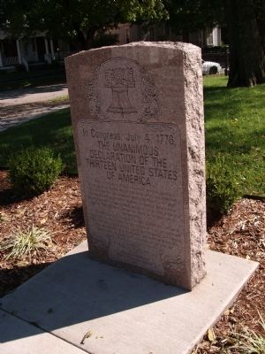 Declaration of Independence - Memorial Stone image. Click for full size.