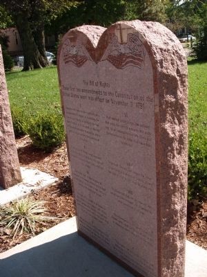 Bill of Rights - - Memorial Stone image. Click for full size.