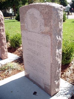 Northwest Ordinance of 1787 - - Memorial Stone image. Click for full size.
