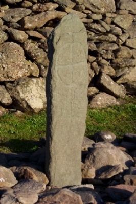 Engraved Cross-Slab on the Oratory Grounds image. Click for full size.