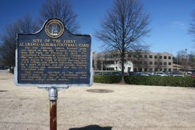 Site Of The First Alabama - Auburn Football Game image. Click for full size.