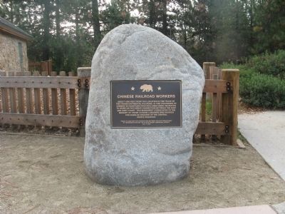 Chinese Railroad Workers Marker. Click for full size. Chinese Railroad Workers Marker image. Click for full size.