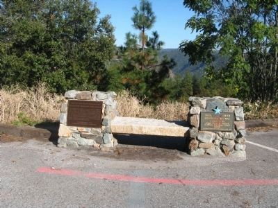 Cape Horn Promontory and Blue Star Memorial Highway Markers. Click for full size. Cape Horn Promontory and Blue Star Memorial Highway Markers image. Click for full size.