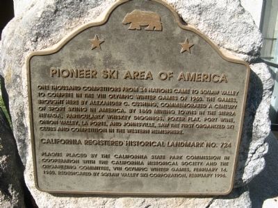 Pioneer Ski Area of America Marker image. Click for full size.