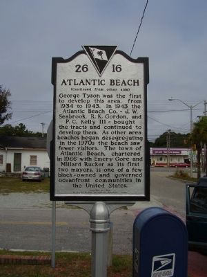 Atlantic Beach Marker. Click for full size. Atlantic Beach Marker image. Click for full size.