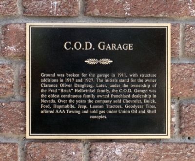 C.O.D. Garage Marker image. Click for full size.