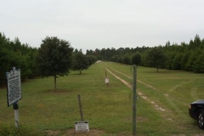 Richardson Graves Marker at the cemetery driveway image. Click for full size.