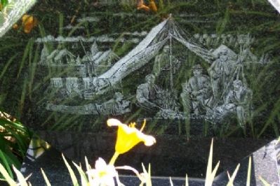Camp Lacey Laser Image on Marker image. Click for full size.