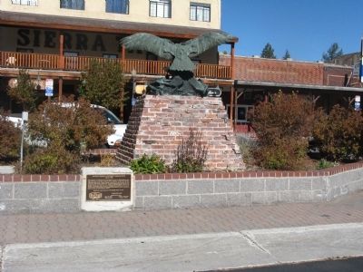 Rear Side of Monument Displaying Victory Highway Rededication Marker. Click for full size. Rear Side of Monument Displaying Victory Highway Rededication Marker image. Click for full size.