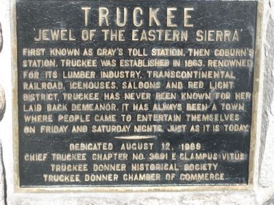 Truckee Marker image. Click for full size.