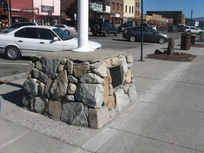 Truckee Marker and Flag Pole Base image. Click for full size.