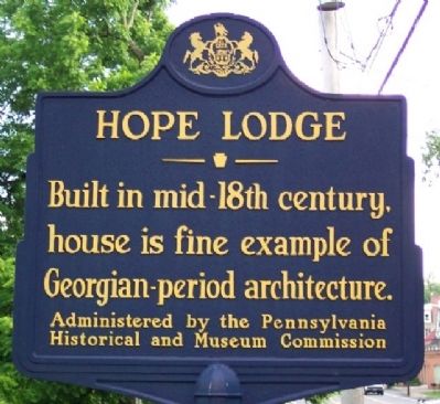 Hope Lodge Marker. Click for more information. Hope Lodge Marker image. Click for more information.