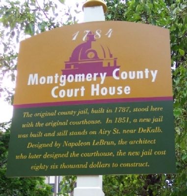 Montgomery County Court House Marker image. Click for full size.
