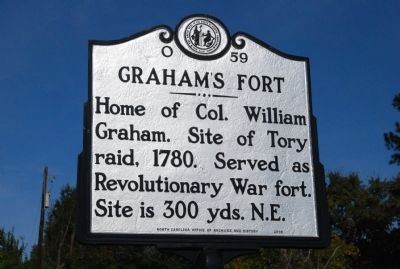 Graham's Fort Marker image. Click for full size.